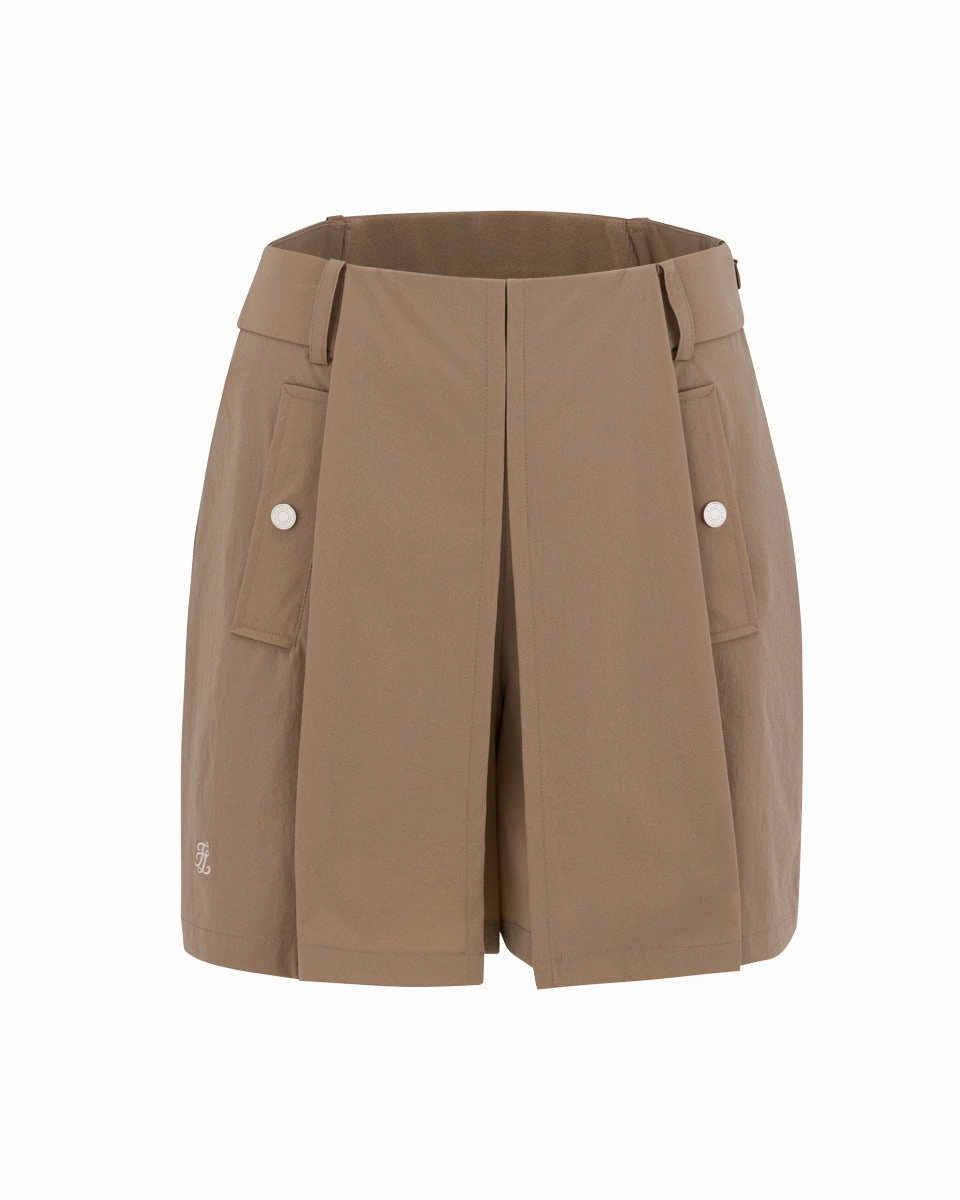 Romantic Vibe Must Have Feature Hidden Culottes Short Pants - Beige