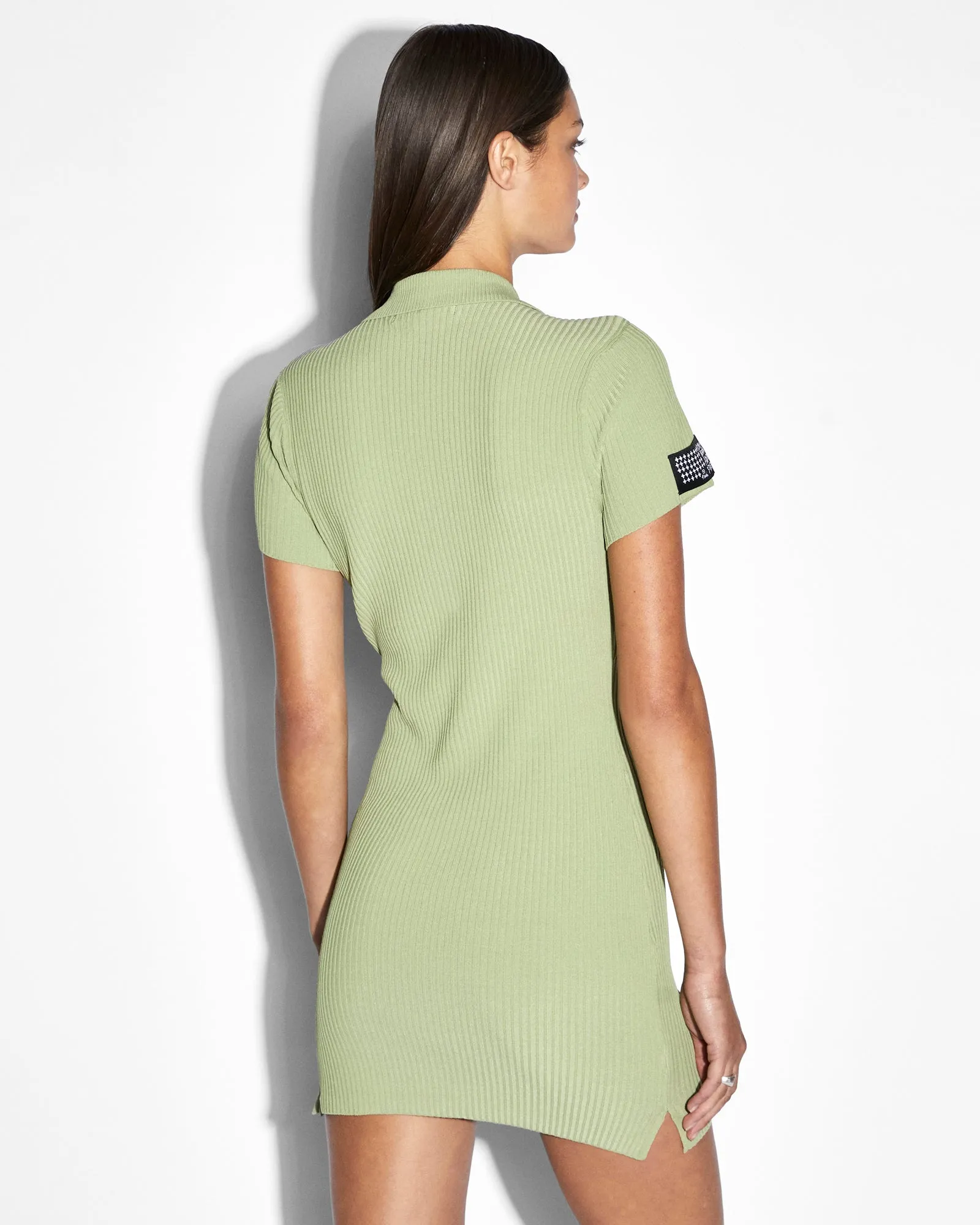 Casual Comfort Wear Everyday Layers LEAGUE POLO DRESS SAGE