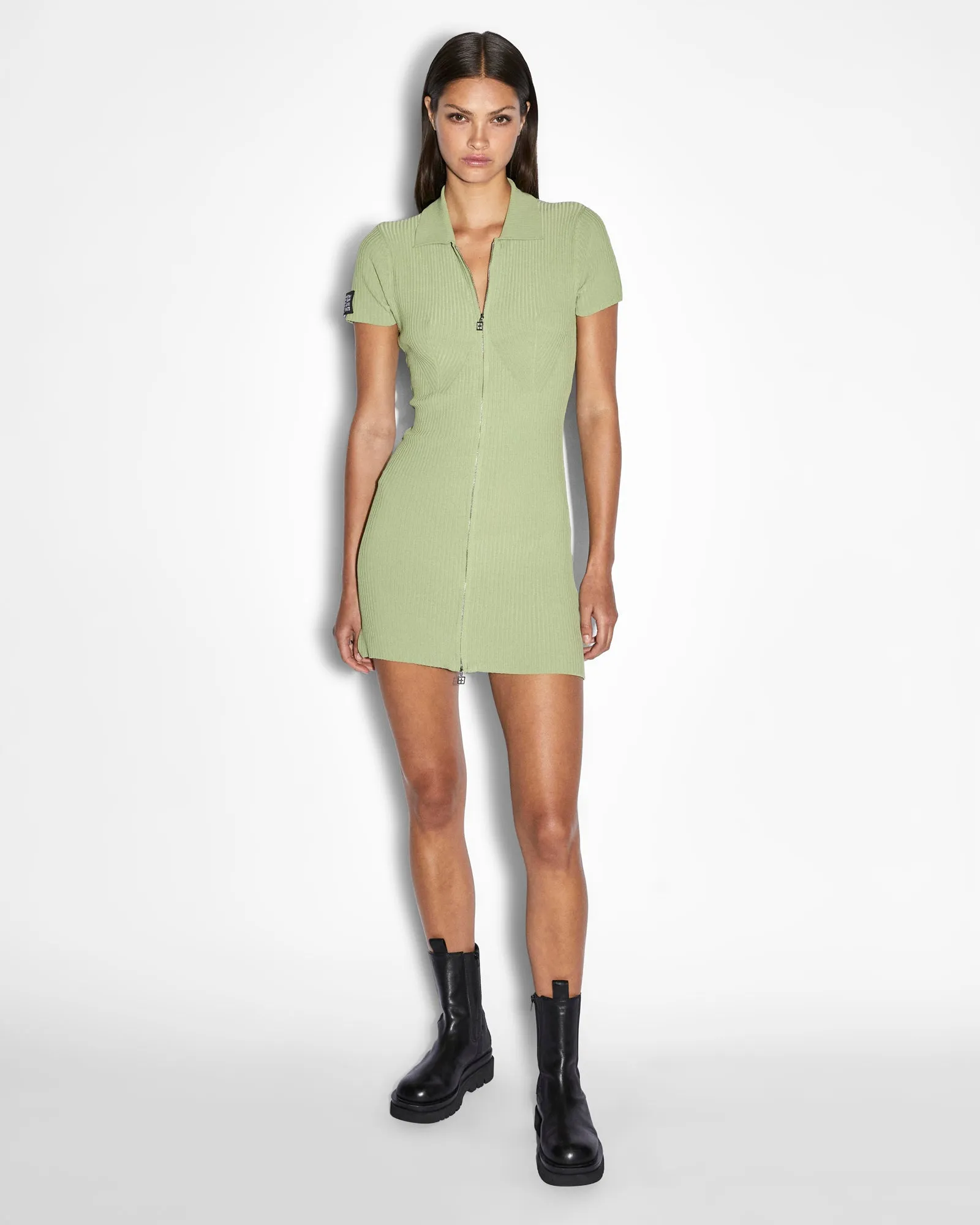 LEAGUE POLO DRESS SAGE Theater-Night