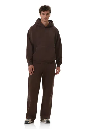 Finely Straight Leg Sweatpant - Espresso Dressy look Sporty Cut