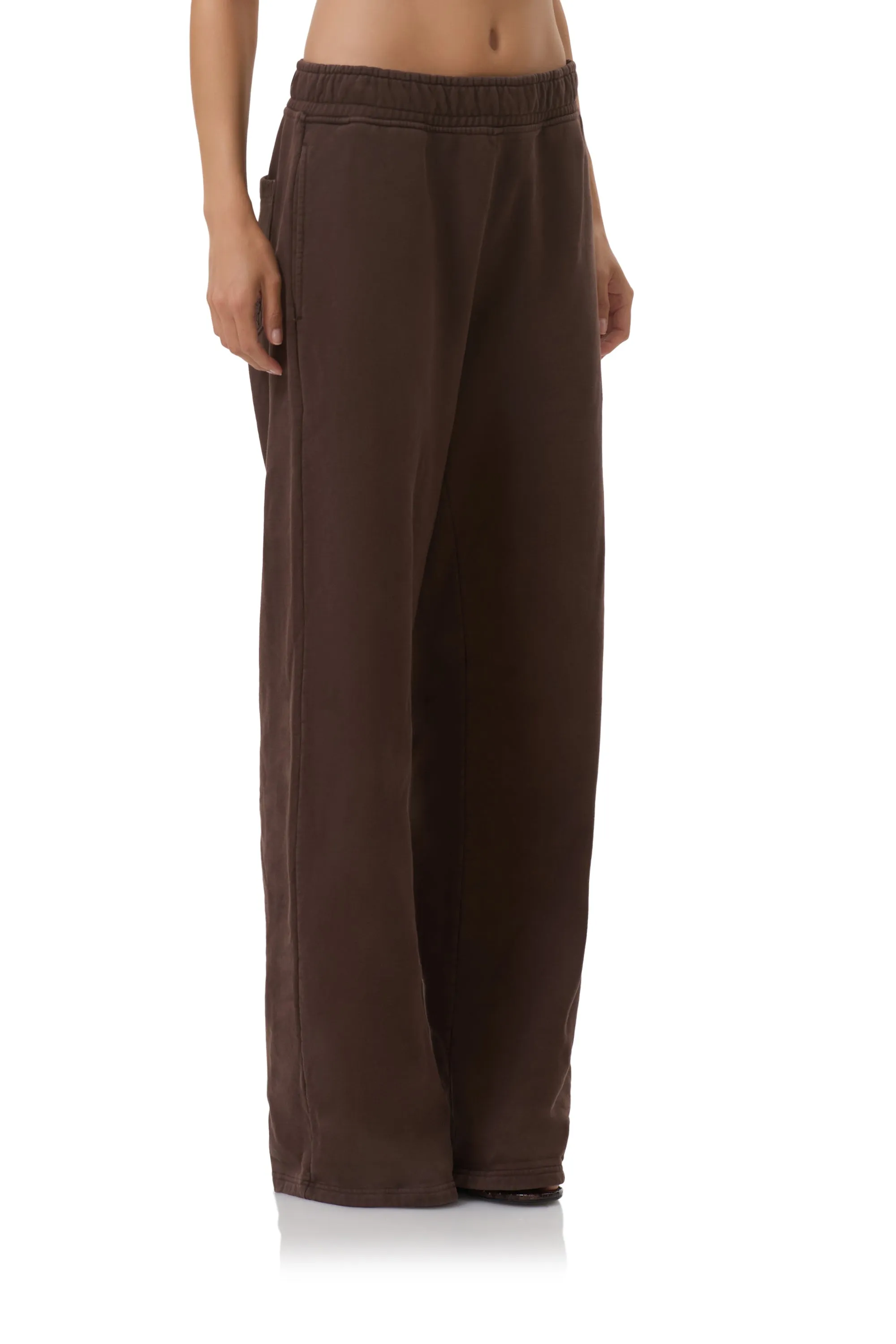 Finely Straight Leg Sweatpant - Espresso StretchFabric Premium Quality