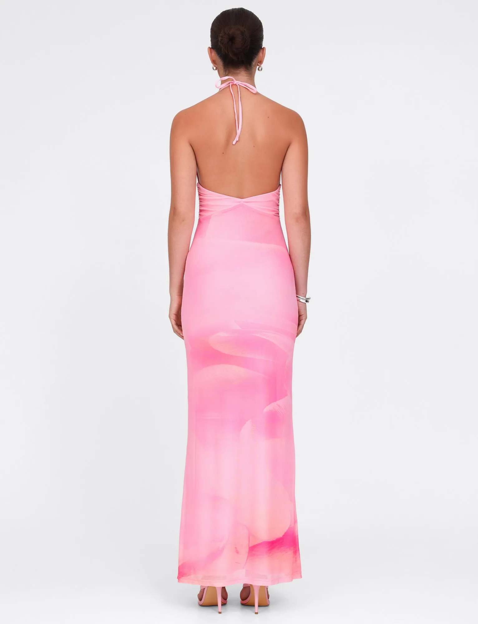 Smooth Motion DENAE MAXI DRESS - PINK : FLORAL : PINK BLOSSOM