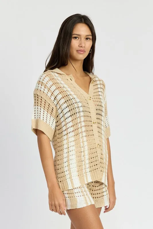 “High tides” crochet top