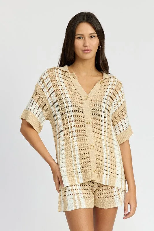 “High tides” crochet top