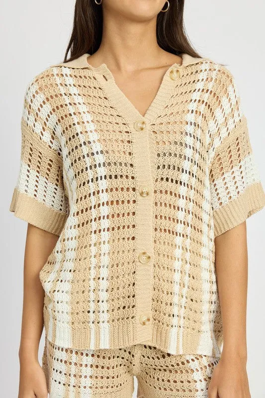 “High tides” crochet top