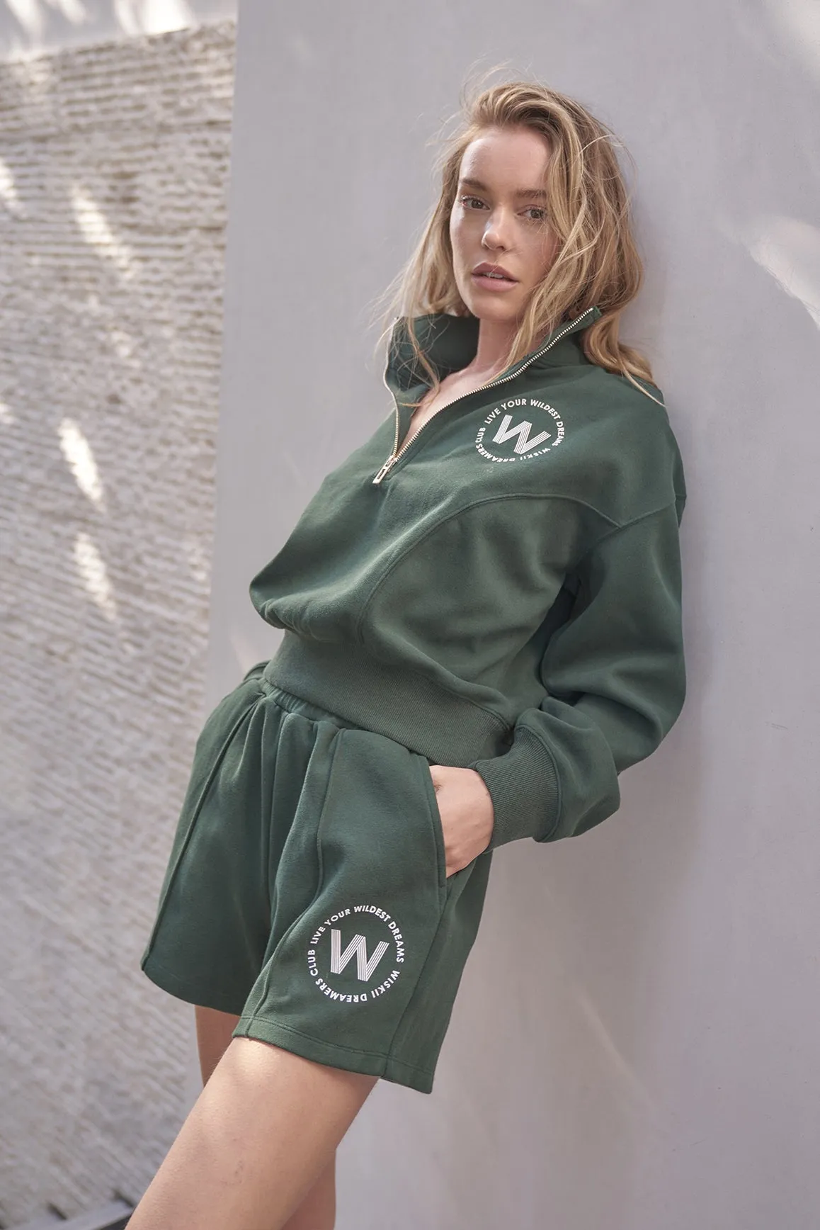 Contemporary Design High-waist Sweat Short