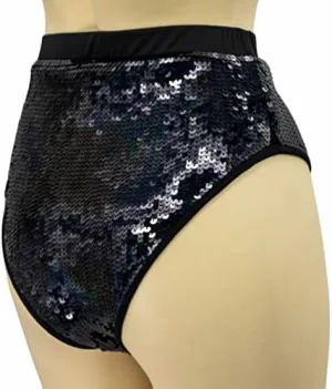 High-Waisted Sequin Rave Booty Shorts