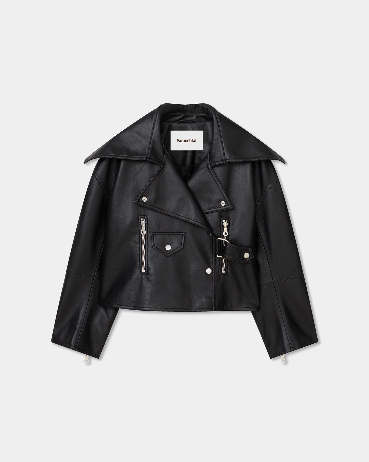 Ado - Regenerated Leather Jacket - Black Max Flexibility timeless