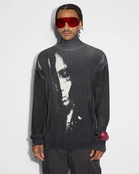 NonScratchSurface Simple Shirt TRIPPIE KNIT BLACK