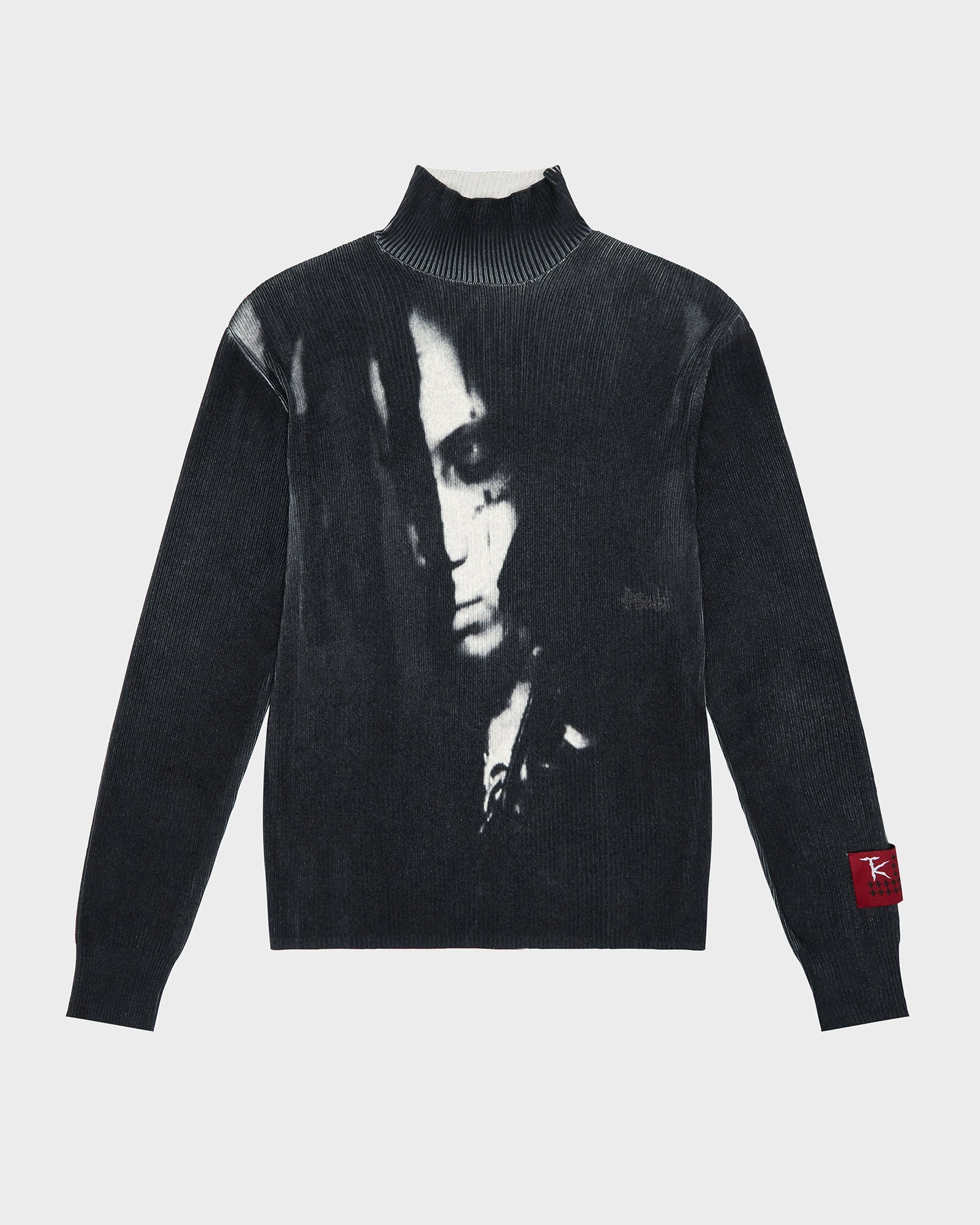 TRIPPIE KNIT BLACK ReinforcedStitching Retro Style