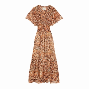 Asymmetric-Neck Elegant Detail Odelia Dress
