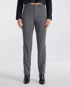 Non Binding Cuffs Flat Lock Stitching Women's Everyday Straight Leg Pant