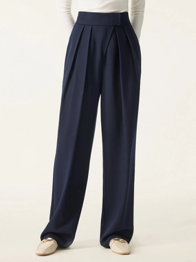 High Rise Pegged Leg Trousers with Pockets Functional Fashion