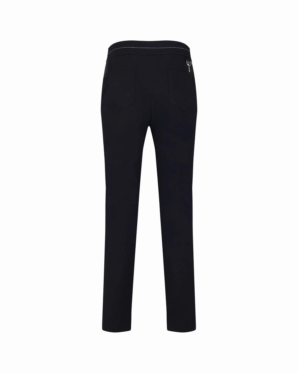 ReinforcedBeltLoops Sport Performance Design High waist stretch bootcut pants - Black