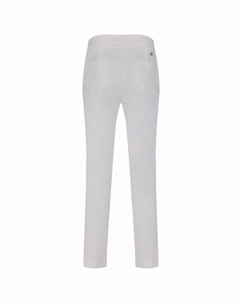 High waist stretch bootcut pants - White Light Fit