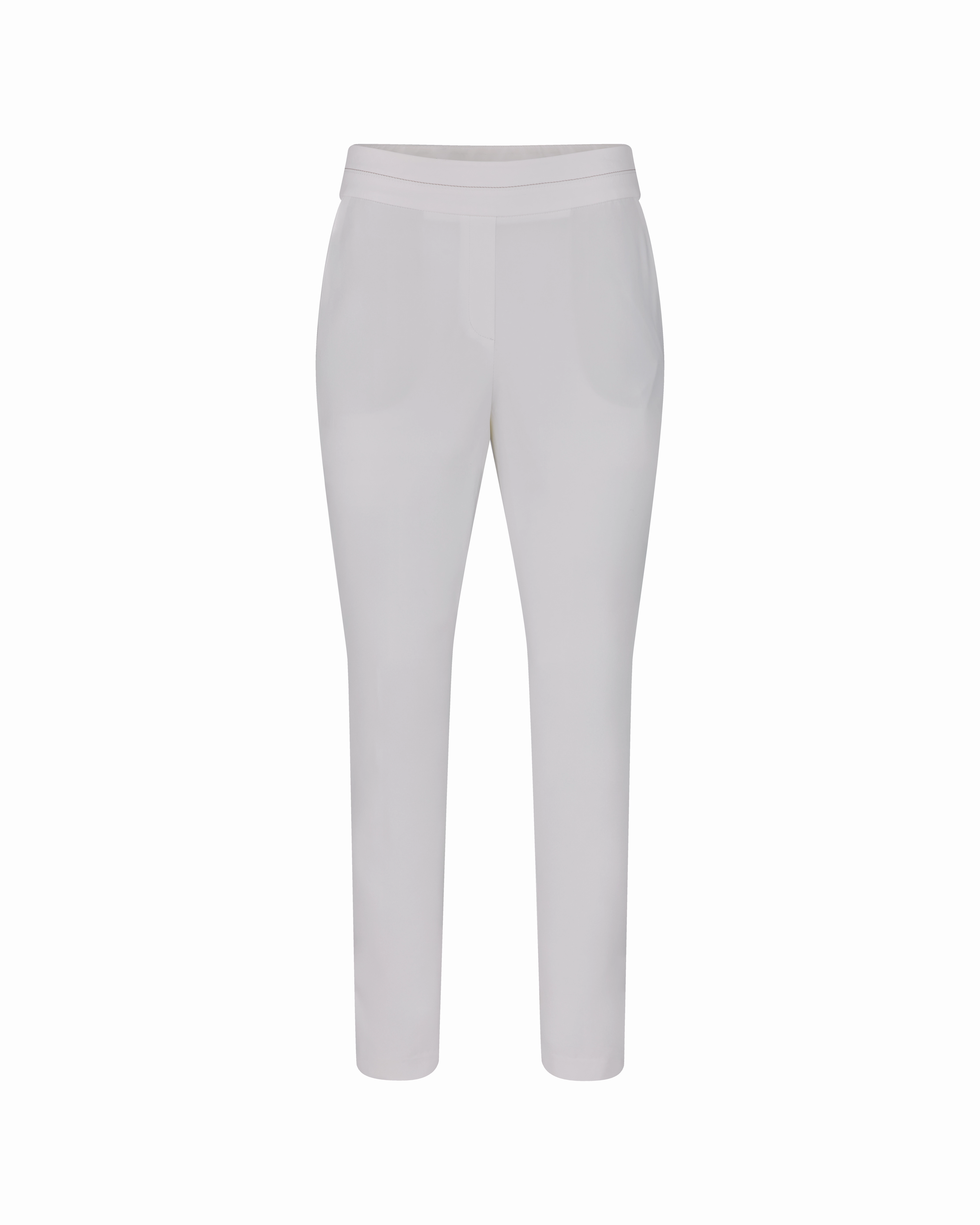 Moisture Lock Technology High waist stretch bootcut pants - White
