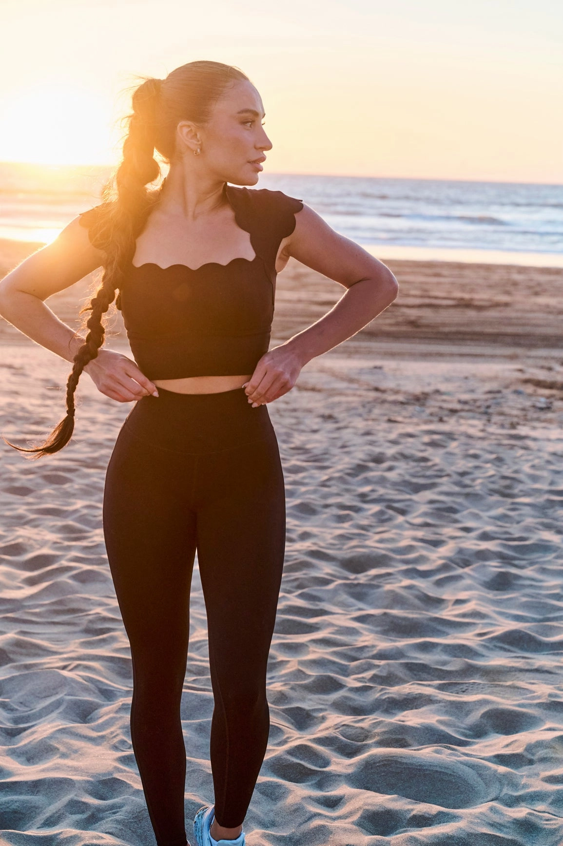 High-waist Training Legging Casual Day Mesh Panel