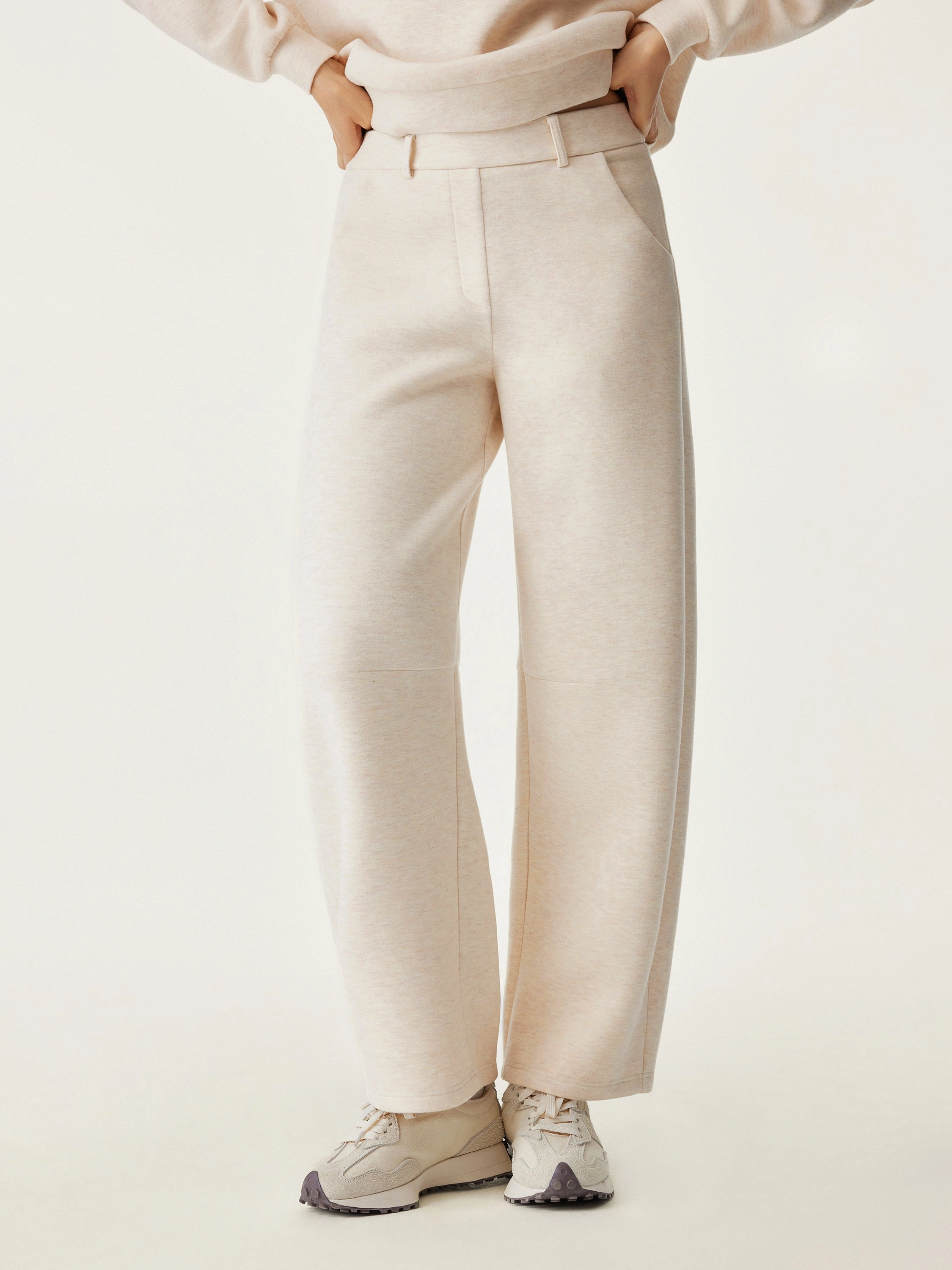 Tough Wear Multi-Purpose Wear High Waisted Cozy Barrel Leg Pant