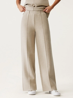 High Waisted Straight Leg Pull On Pant Flex Wear Design