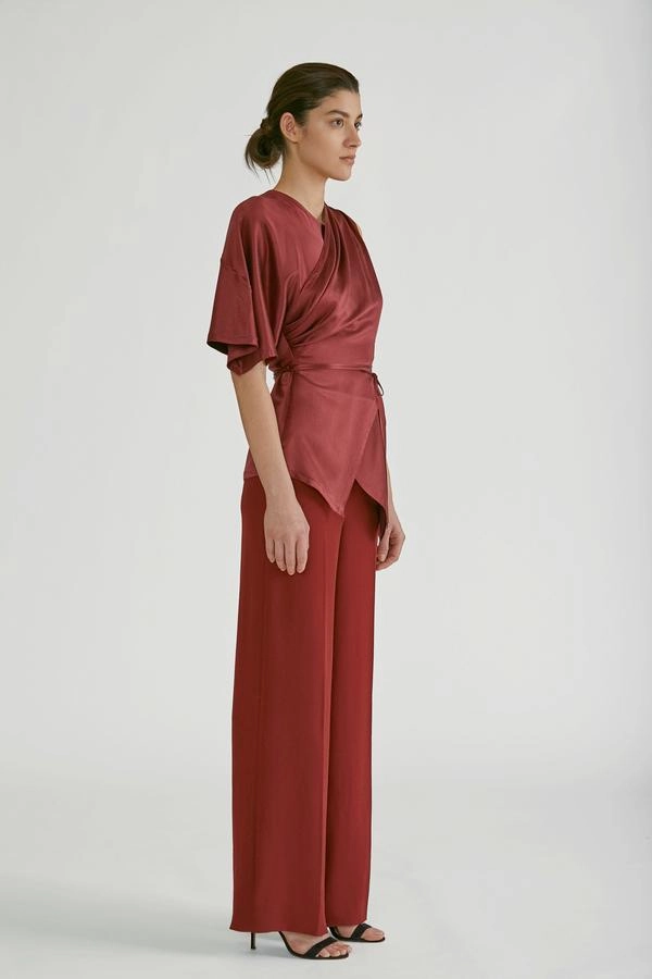 Timeless Design Breathable fabric High Waisted Wide Leg Pant