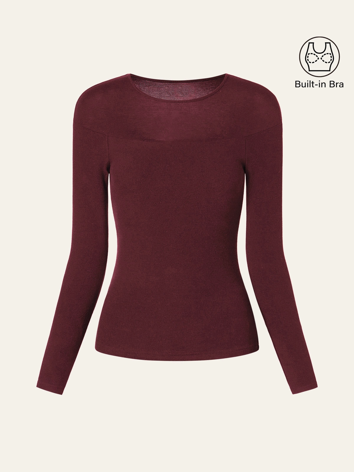 TexturedSurface HygienicCoating Tencel Wool Sheer Shoulder Brami Top