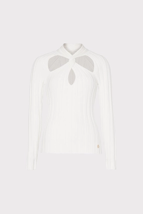 Twist Front Raglan Sleeve Top Oversized Fit