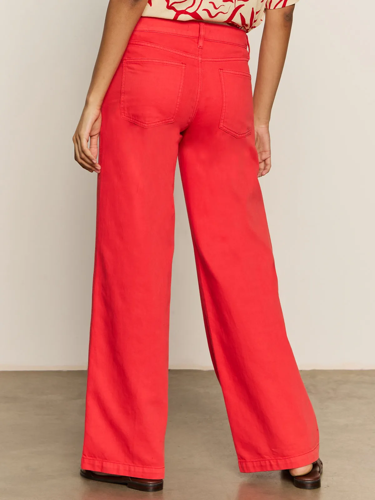 Performance Wear Sporty Comfort Wear Highland Wide Leg Standard Rise Pant Cayenne