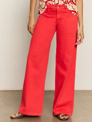Highland Wide Leg Standard Rise Pant Cayenne sporty wear