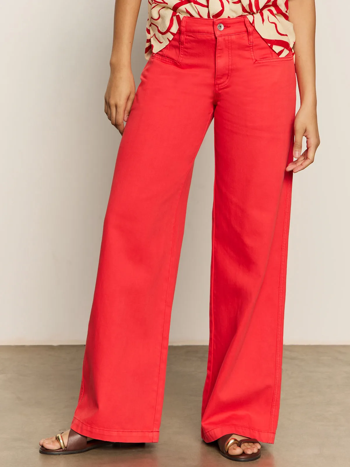 Highland Wide Leg Standard Rise Pant Cayenne sporty wear