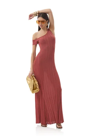 Classic Tailoring Cozy and Comfortable Hoda Dress - Rust