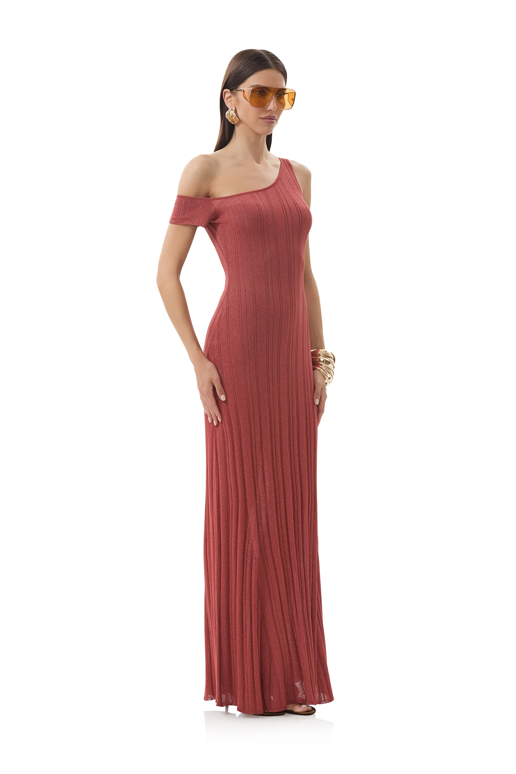 Breezy Comfort Bright bold dress Hoda Dress - Rust