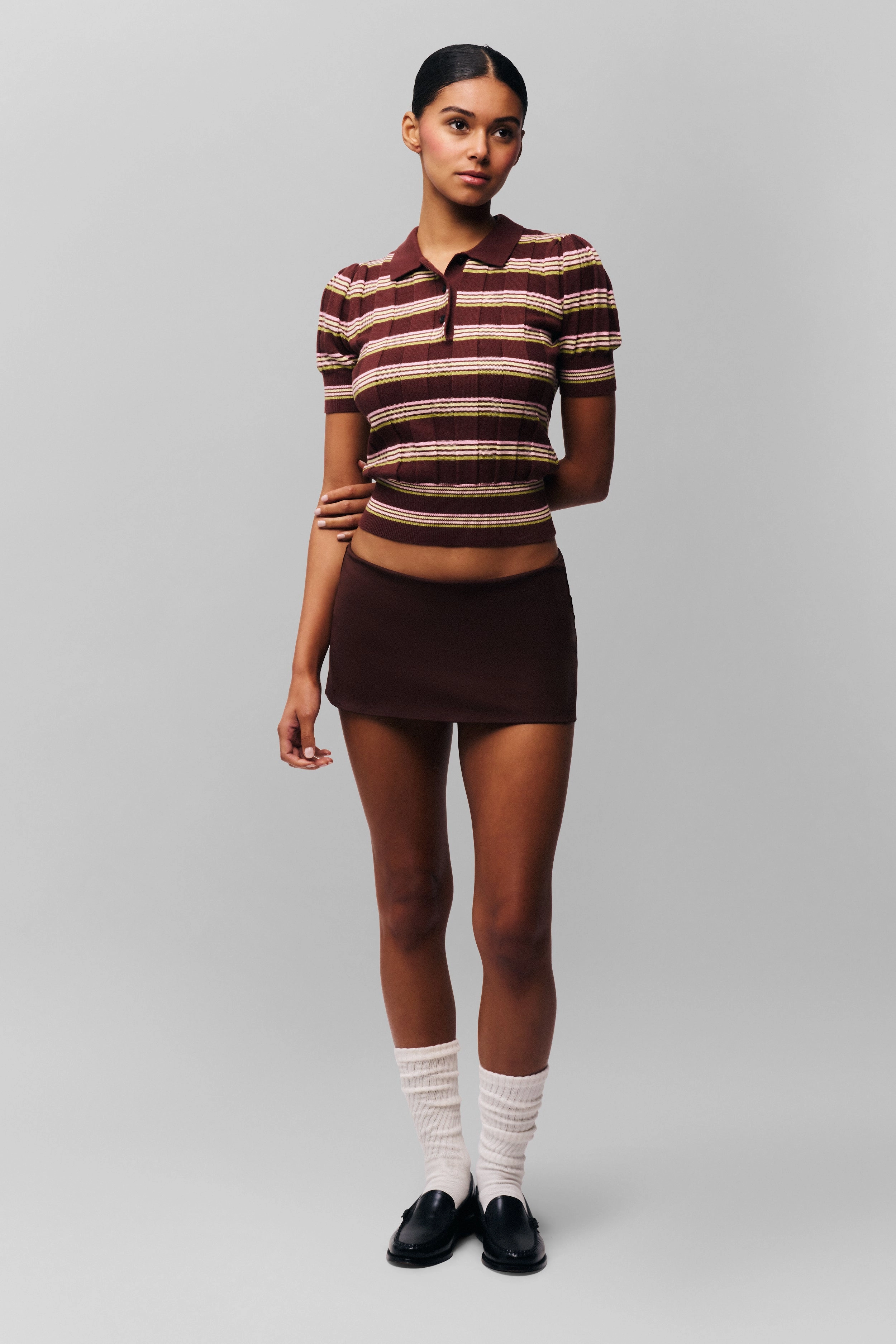Mateo Polo Comfortable Wear Dimensional Jacquard Weave