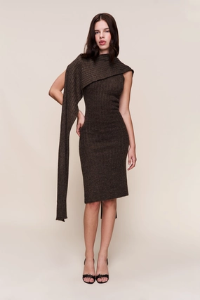 Street Layer Hooded Knit Dress