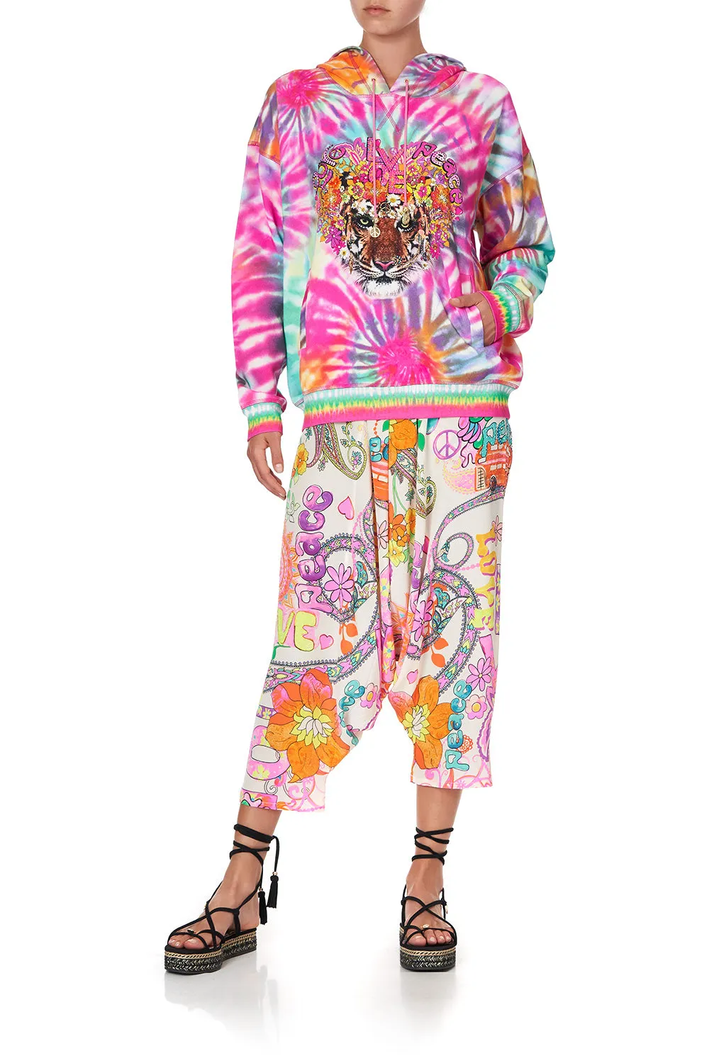 HOODIE WITH SIDE POCKETS LET THE SUN SHINE