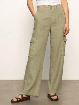 Practical Wear Move Comfort Hopper Semi High Rise Cargo Pant Sage