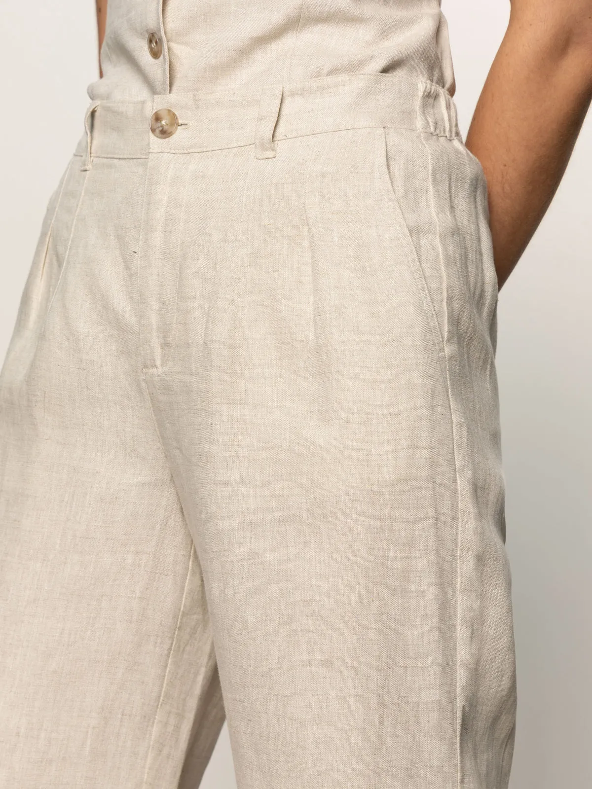 Core Support Hopper Semi High Rise Pant Flax