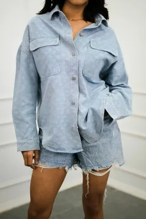 Horizon High-low Denim Shirt
