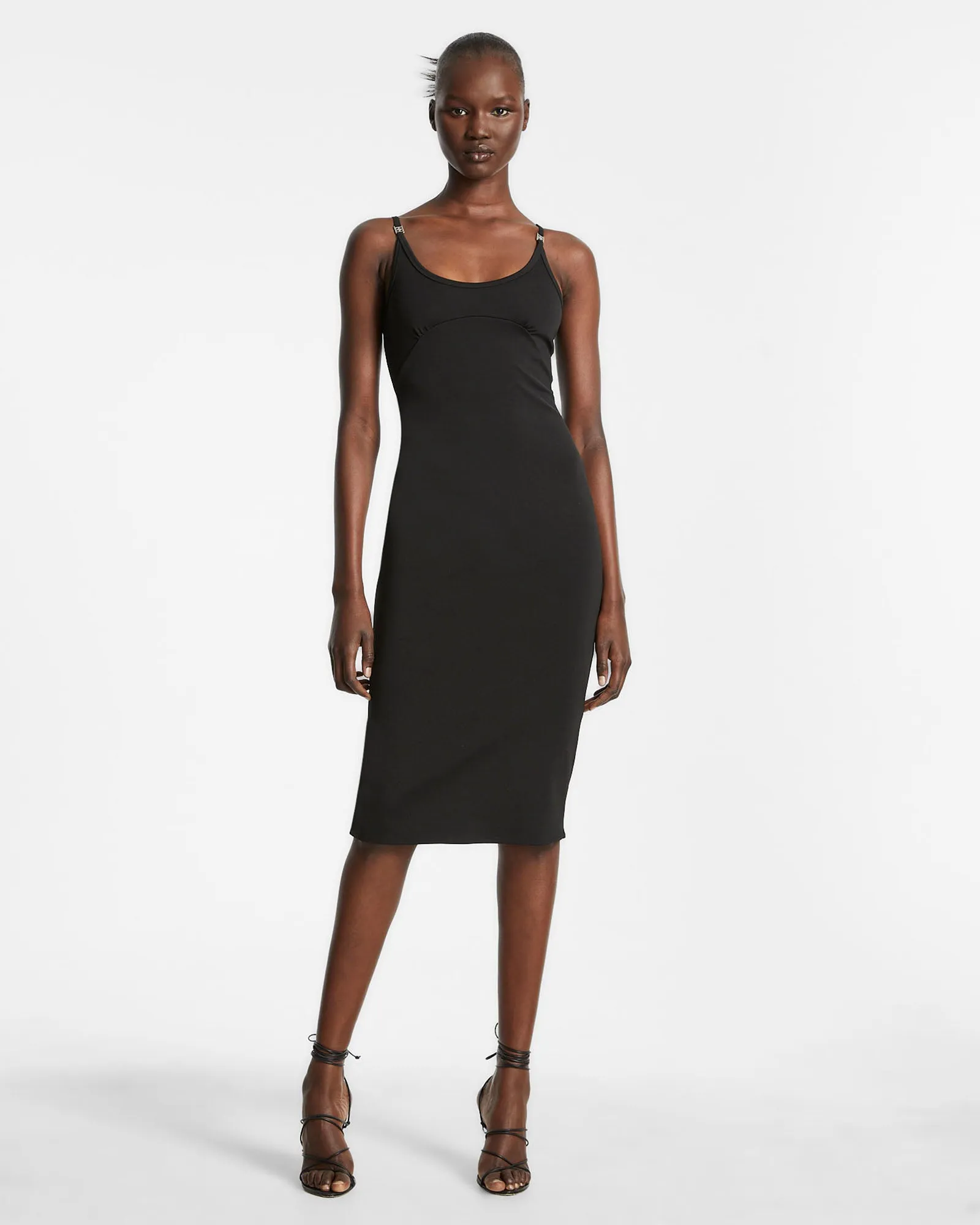 HURLEY DRESS BLACK Charming Comfort Front Detail
