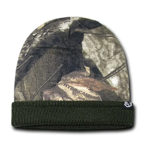 Hybricam Camo Reversible Beanie Knit Cap - Rapid Dominance R49