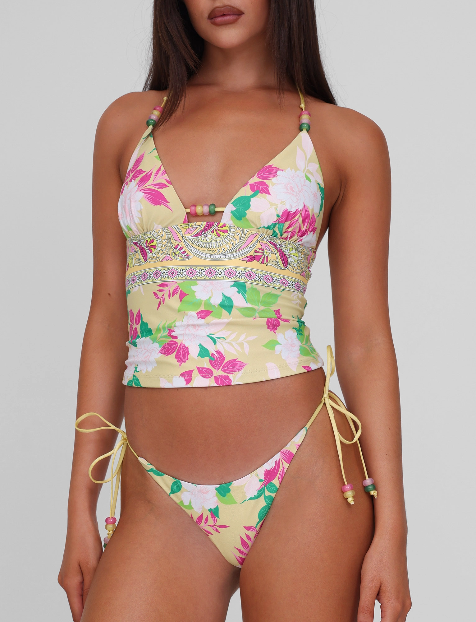 FINLEA BIKINI BOTTOM - PAISLEY BORDER Sunbathing Essentials