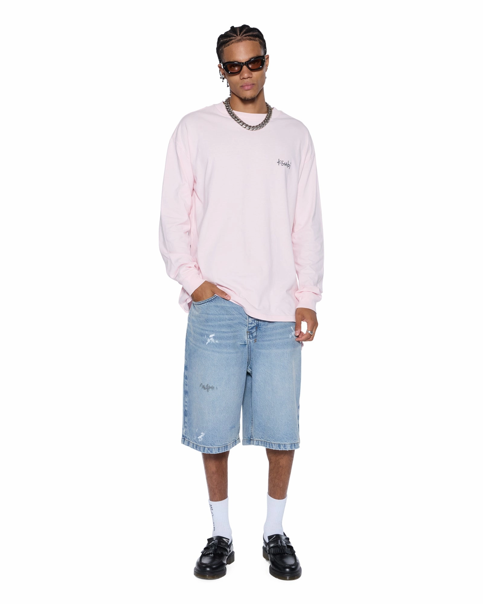 Classic Smart ALLDAY BIGGIE LS TEE ICE QUARTZ