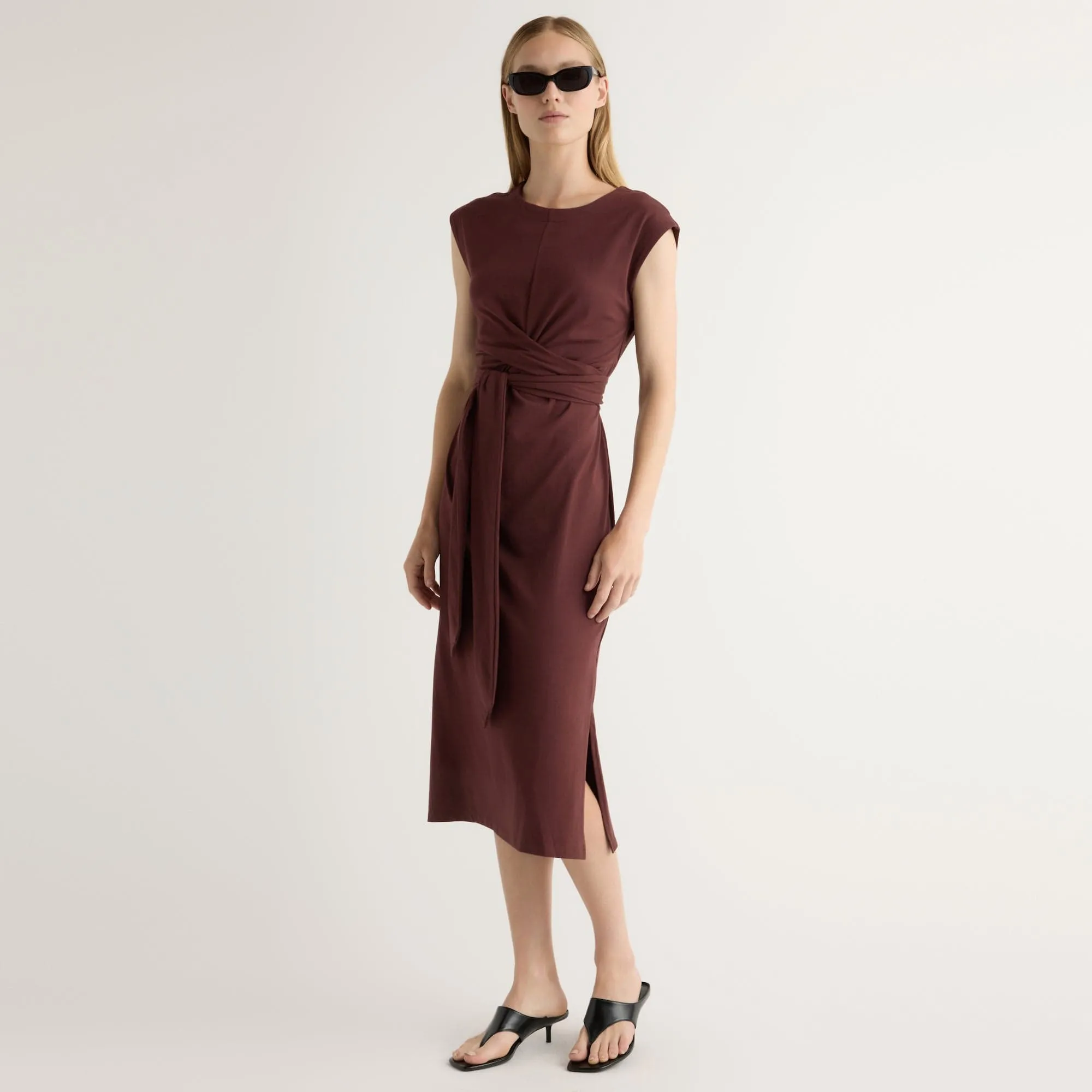 Fei Tie-Front Organic Cotton Dress Flawless Waistband Fit