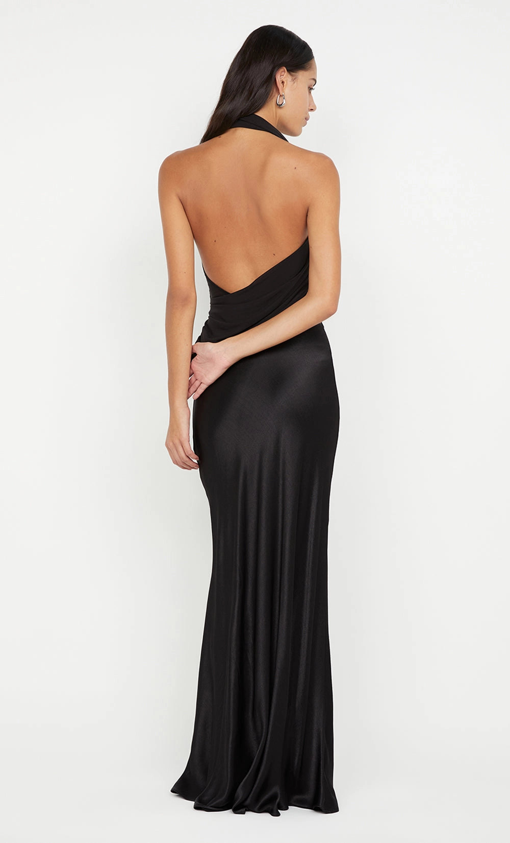 Smart Comfort IDA HALTER MAXI DRESS - BLACK