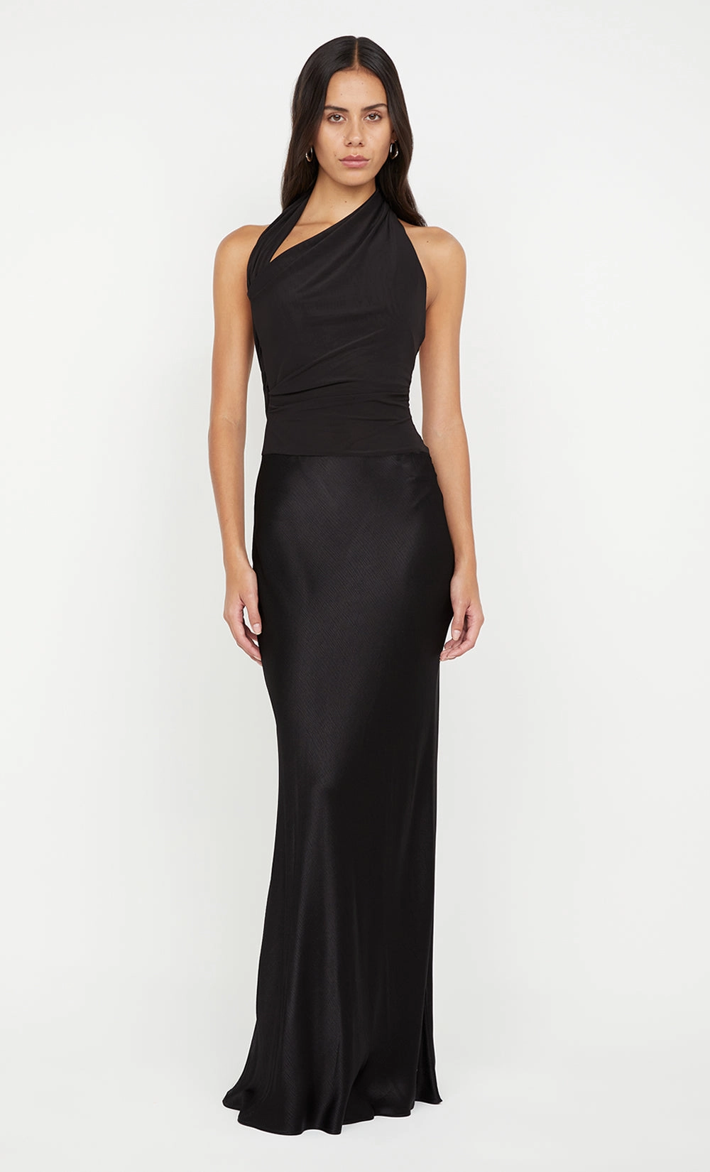 IDA HALTER MAXI DRESS - BLACK Airy Comfort