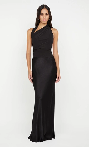 IDA HALTER MAXI DRESS - BLACK Airy Comfort