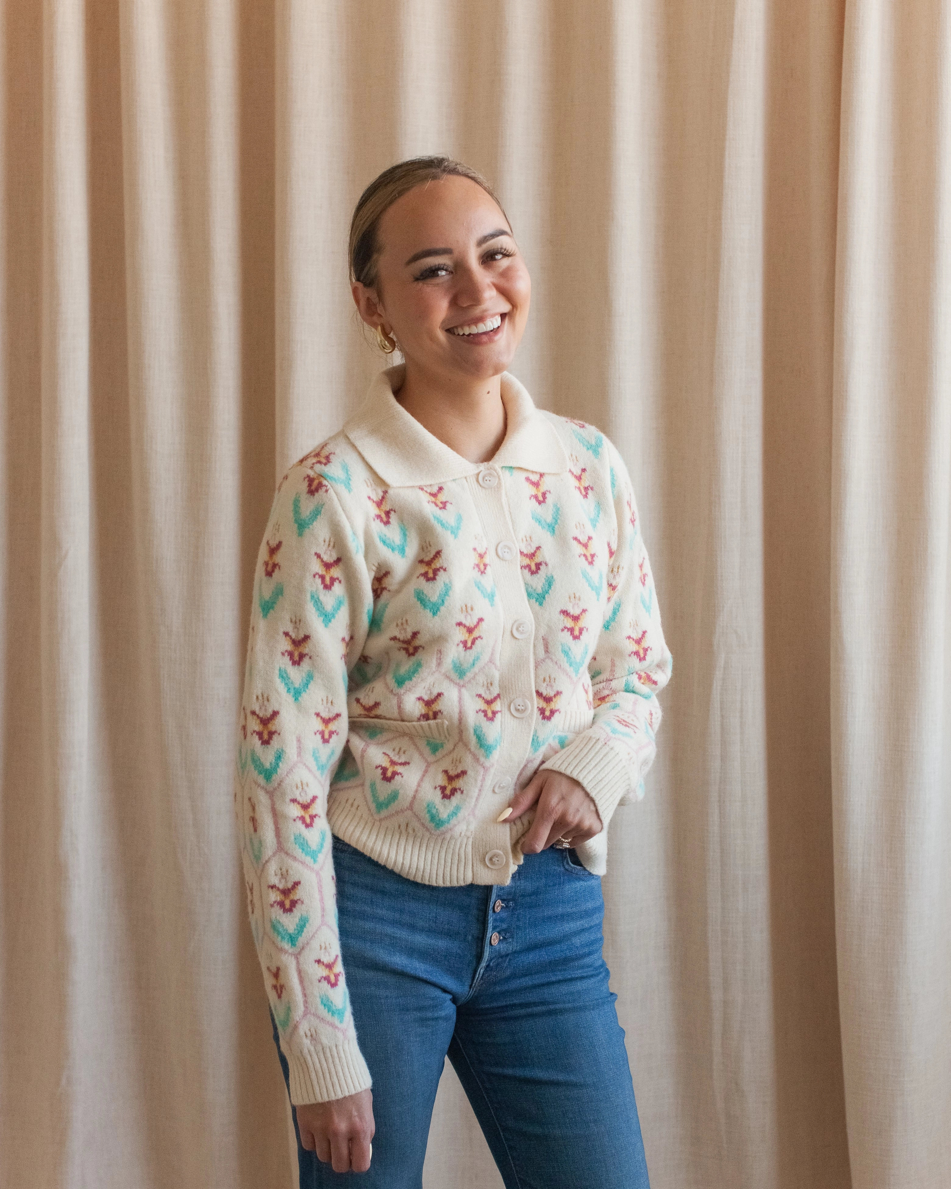 Ida Knit Cardigan Adjustable Cuff