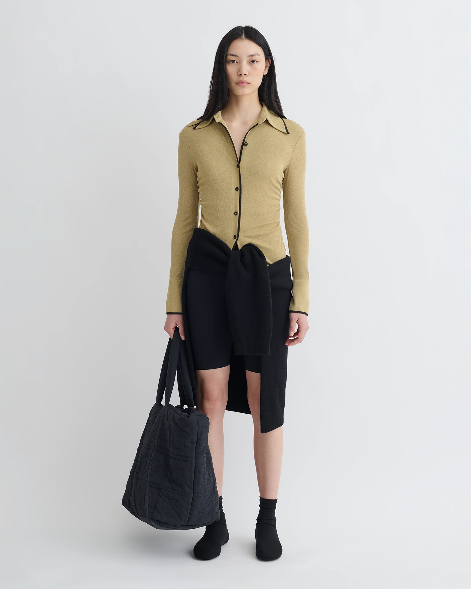 Idana - Mesh Jersey Shirt - Sand/Anthracite Reflective details Reinforced Stress Points