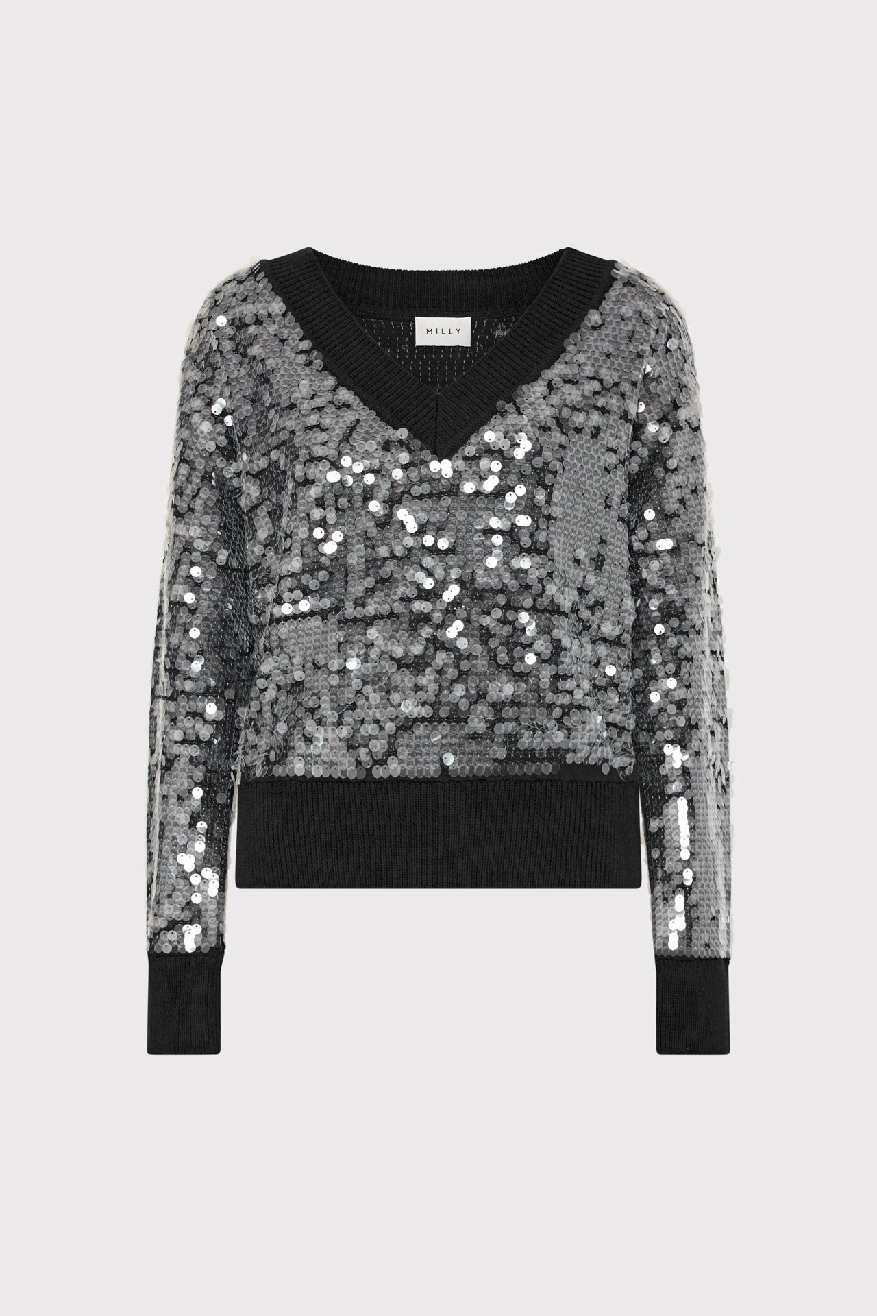 Ilaria Sequin V-Neck Sweater Cashmere Blend