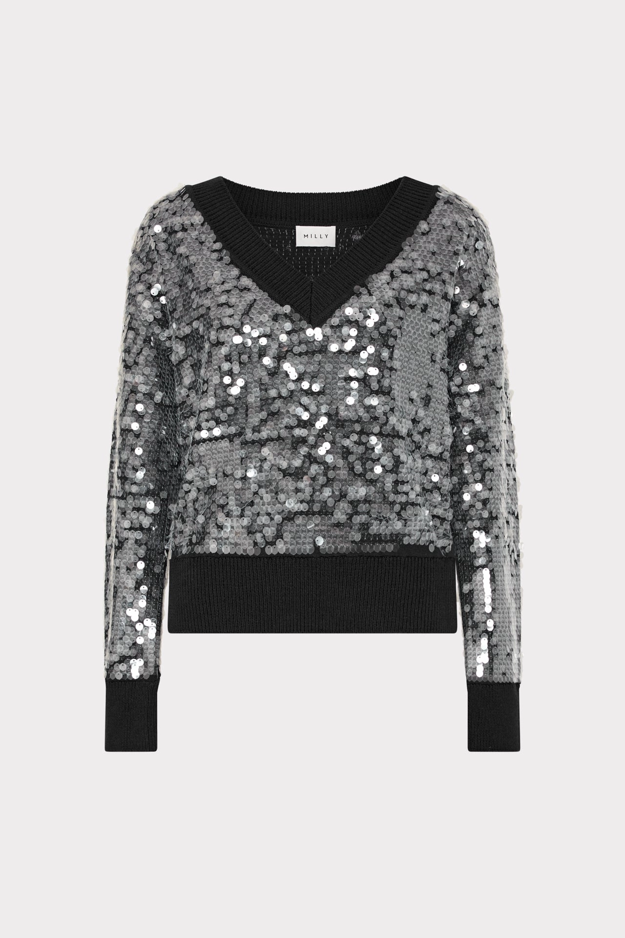 Chill Friendly Ilaria Sequin V-Neck Sweater
