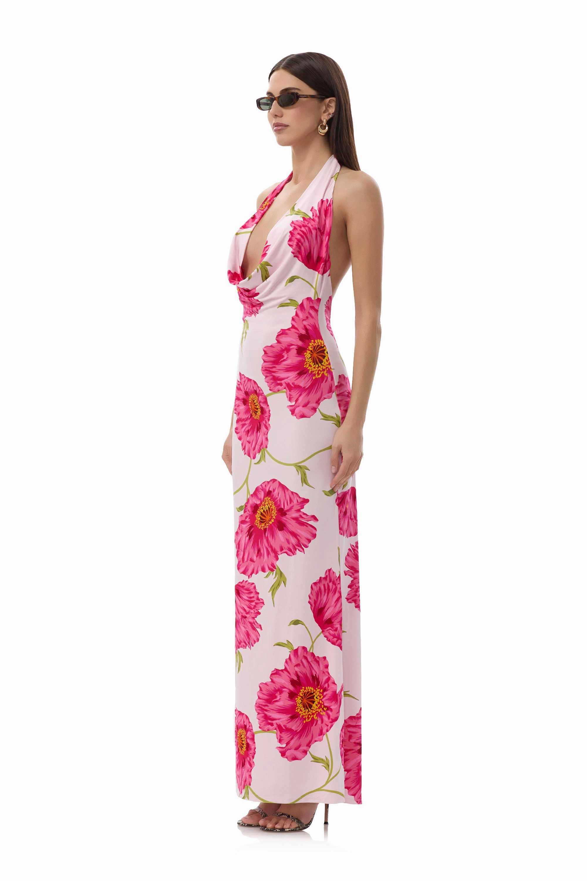 Imade Dress - Oversized Peony Nature Glow Flexible Waist